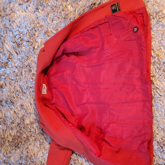 Vintage cashmere and wool burnt orange blazer - Picture 10 of 16